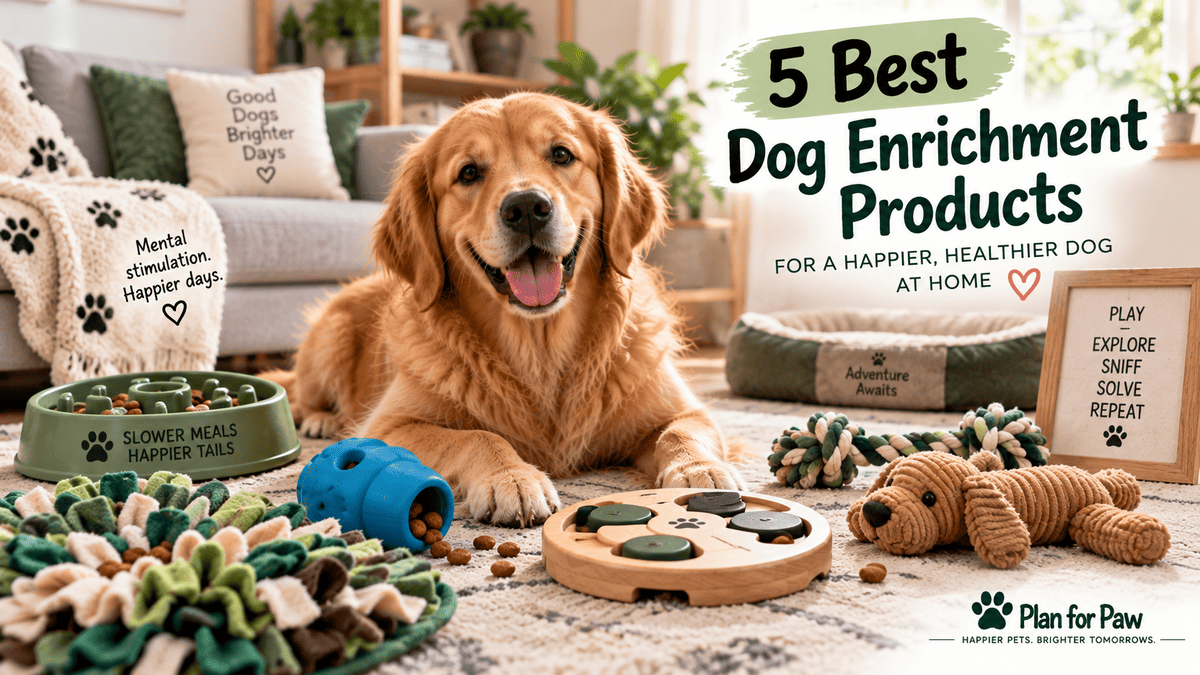 5 Best Dog Enrichment Products to Keep Your Dog Busy at Home