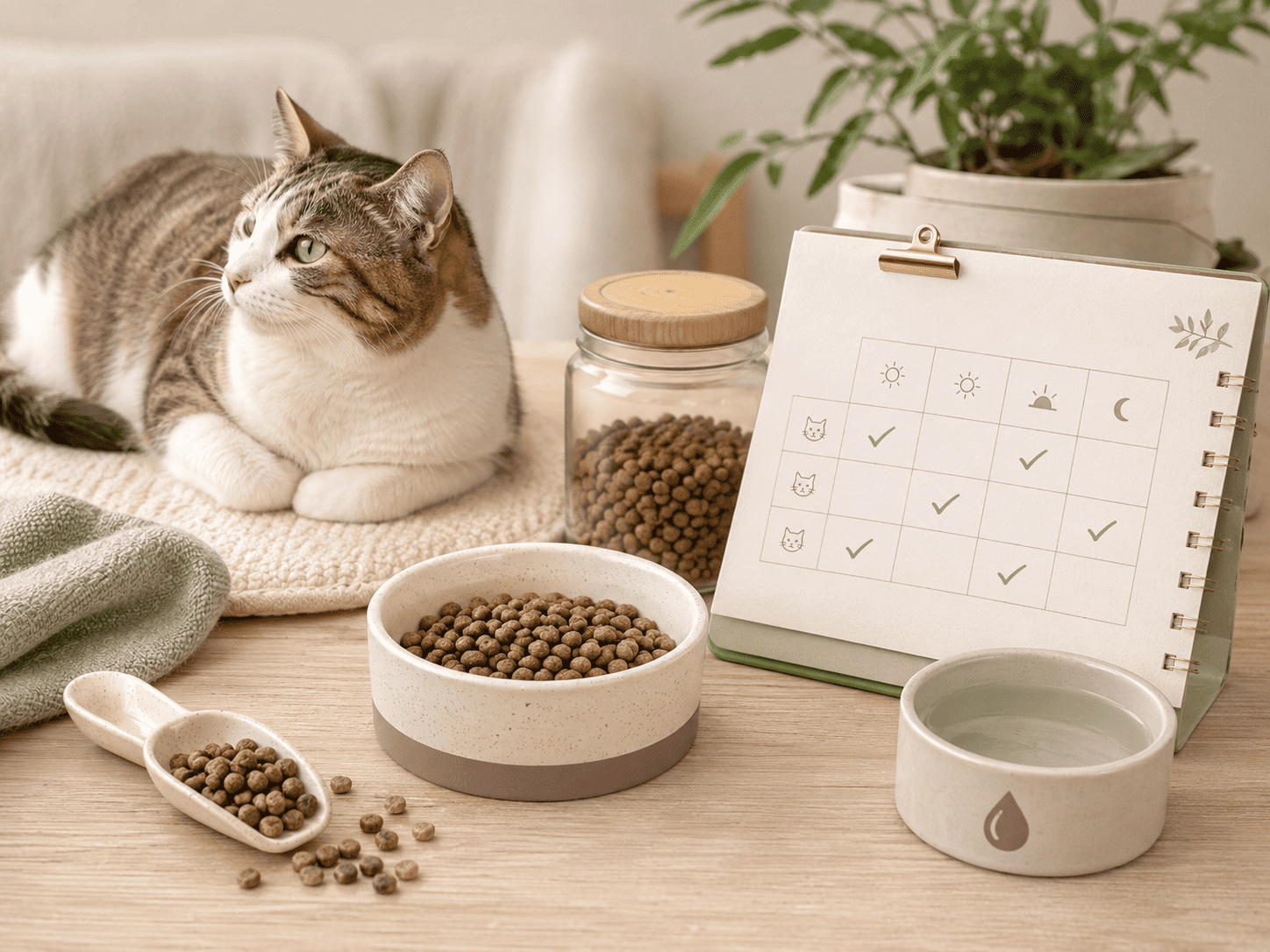 Cat Feeding Schedule: Simple Printable Routine for Cat Owners