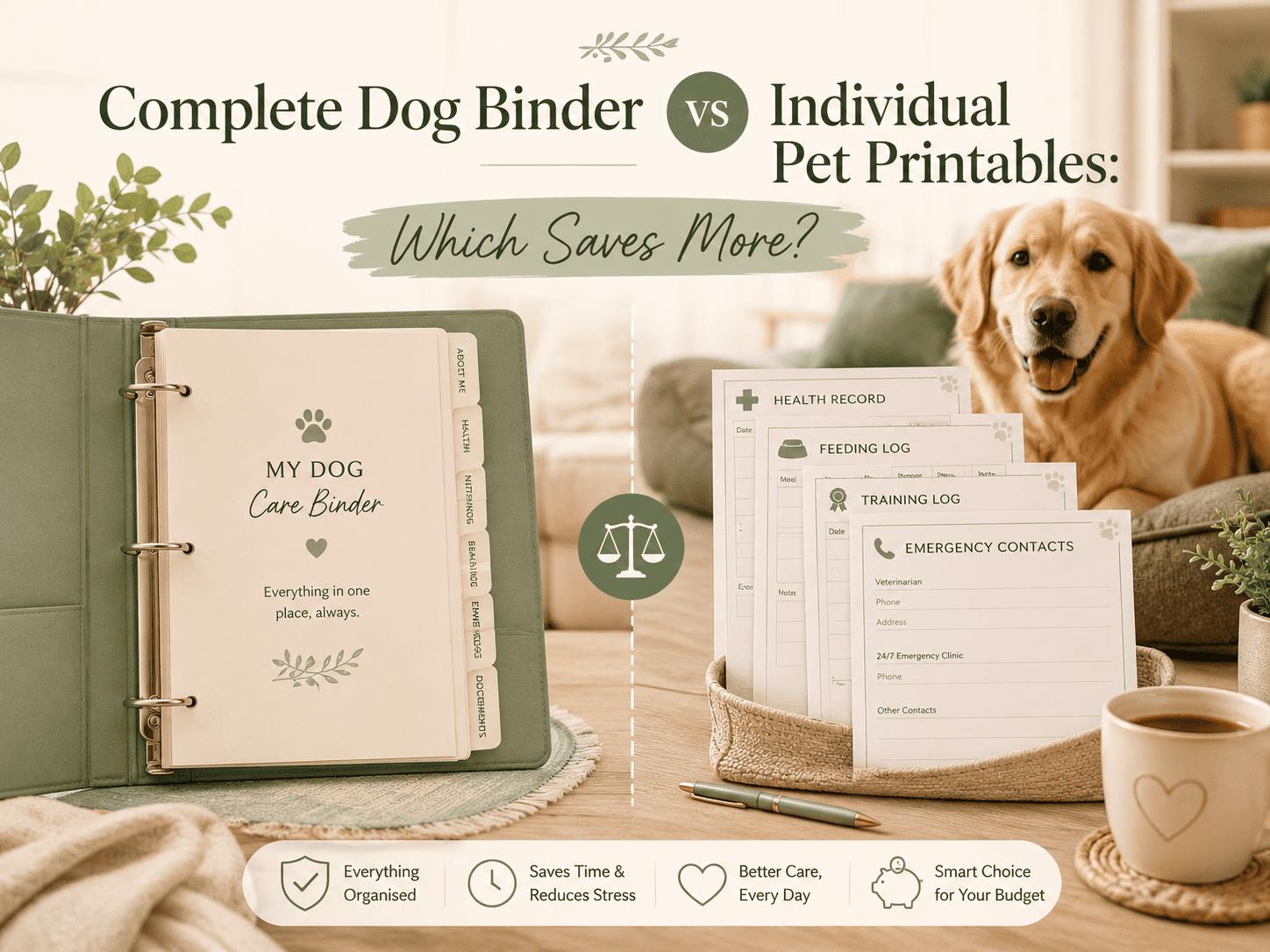 Complete Dog Binder vs Individual Pet Printables: Which Saves More?