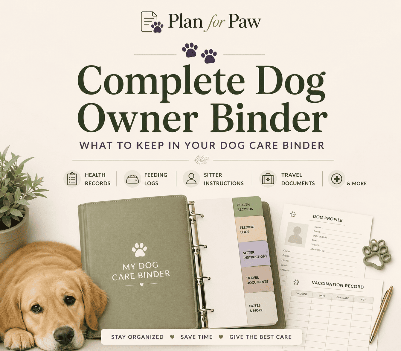Complete Dog Owner Binder: What to Keep in Your Dog Care Binder