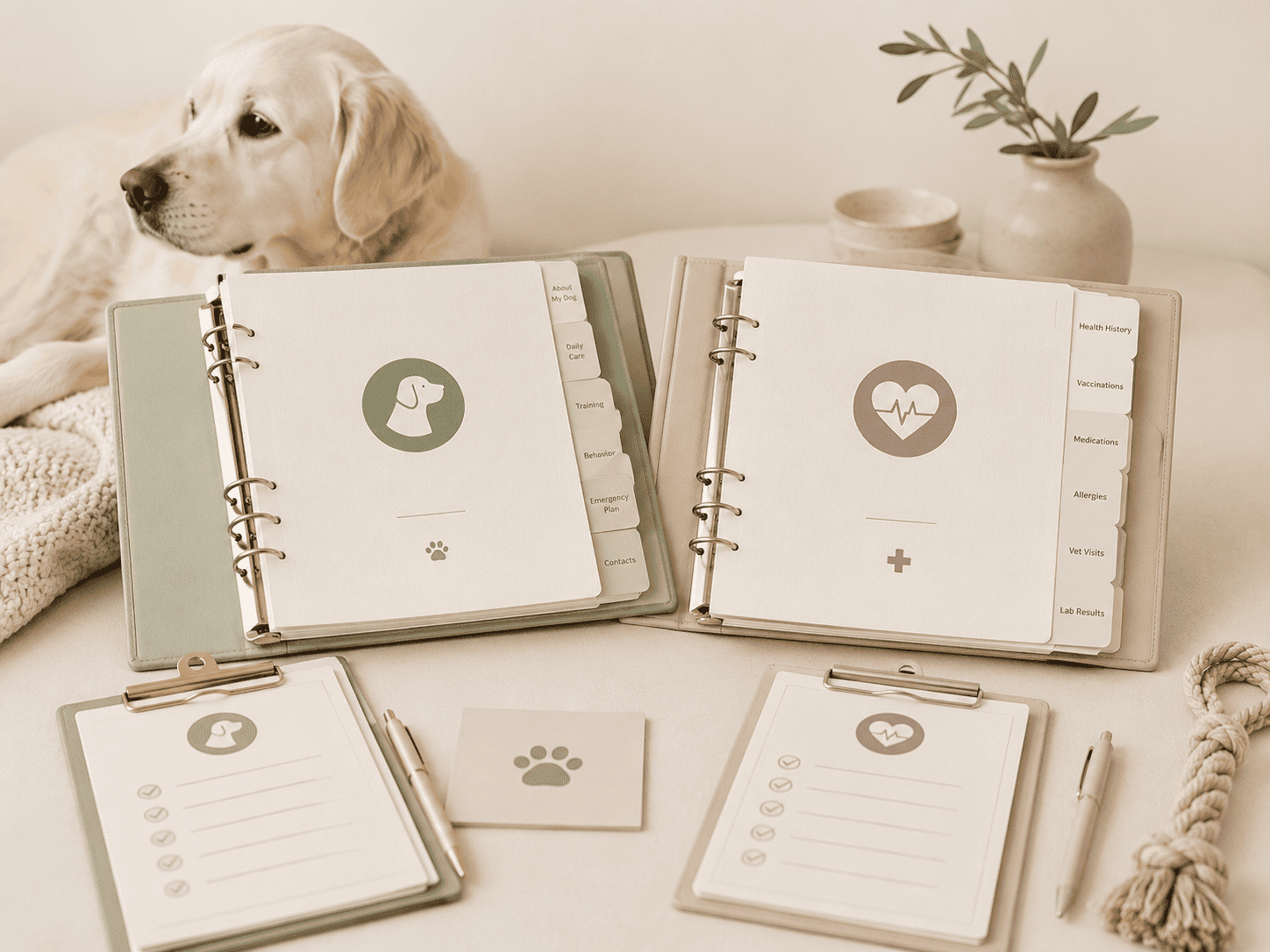 Dog Care Binder vs Pet Health Binder: Which One Do You Need?