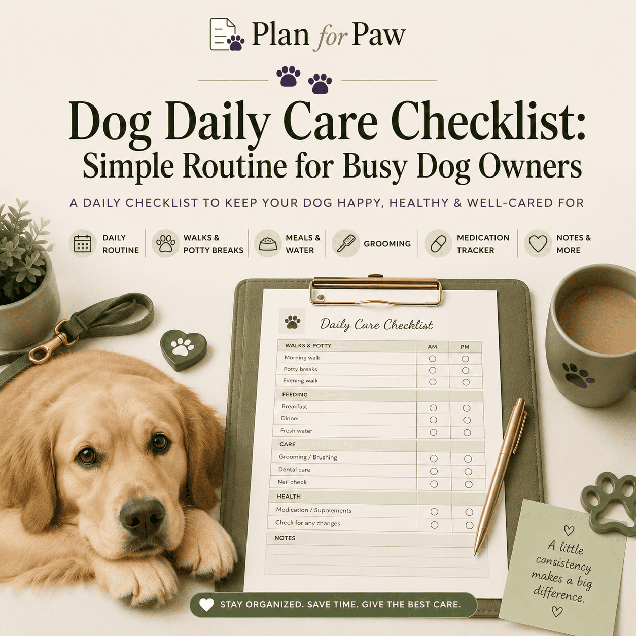 Dog Daily Care Checklist: Simple Routine for Busy Dog Owners