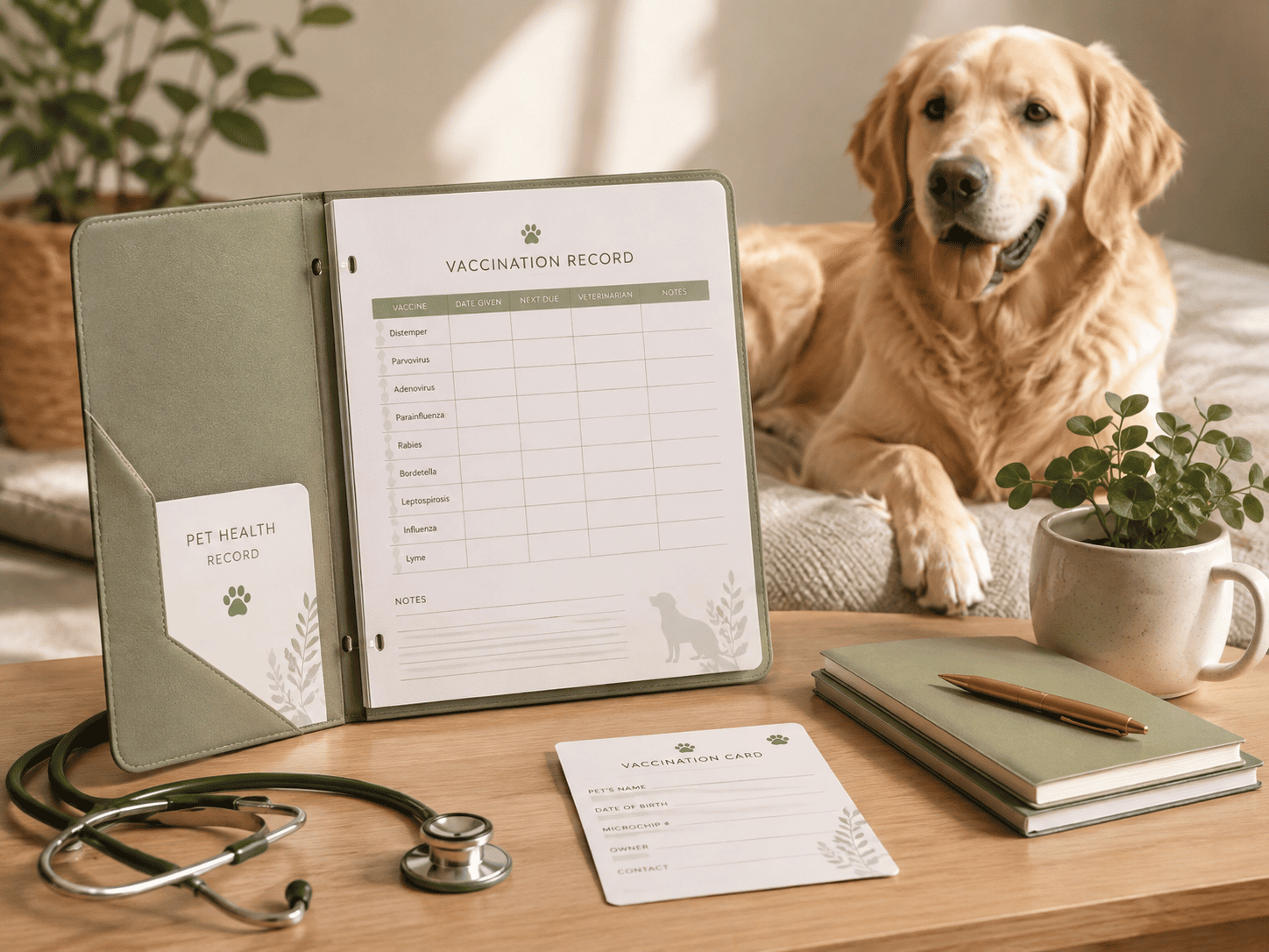 Dog Vaccination Record Printable: Keep Every Vaccine in One Place