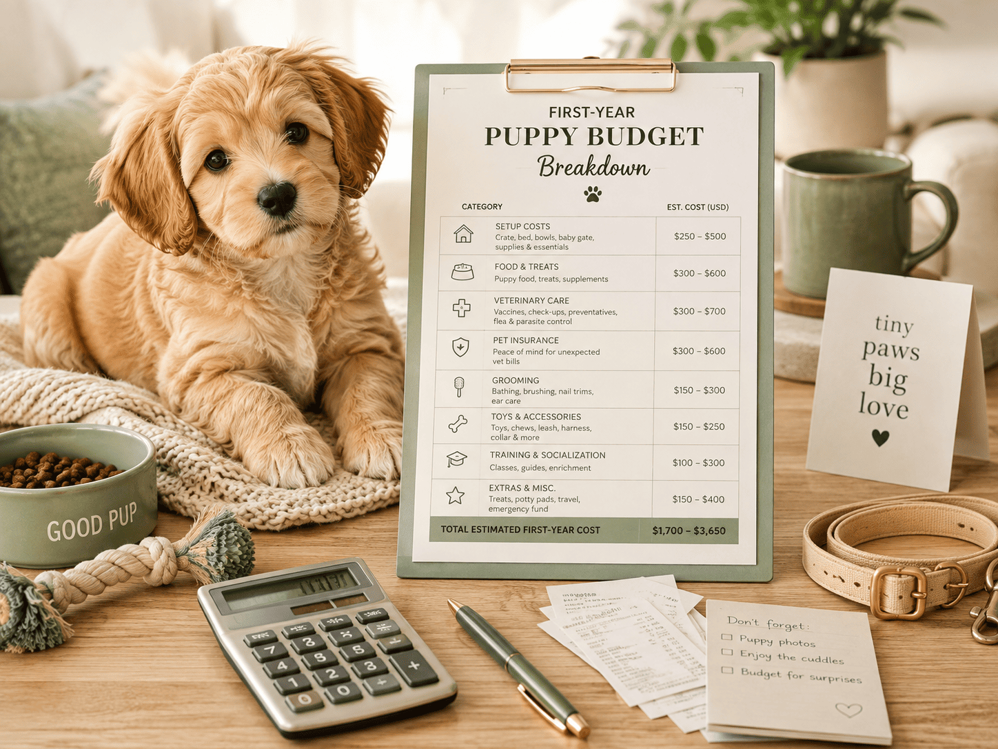 How Much Does a Puppy Cost in the First Year? Complete Budget Breakdown