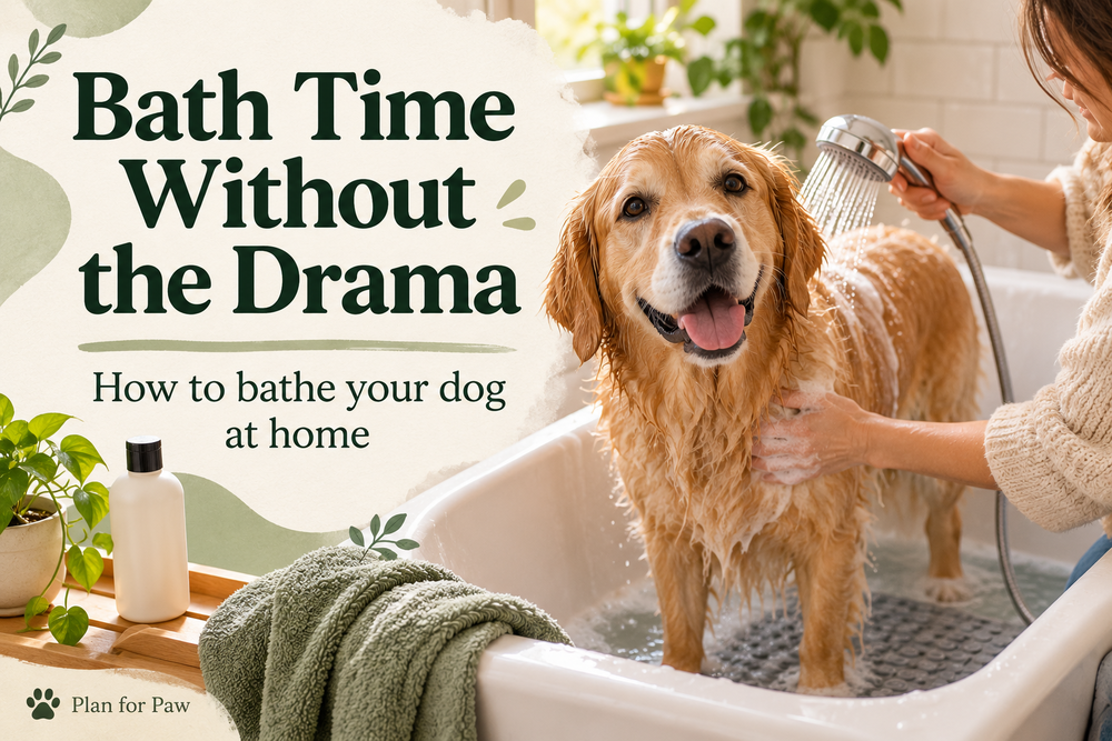 How to Bathe a Dog at Home Without the Drama