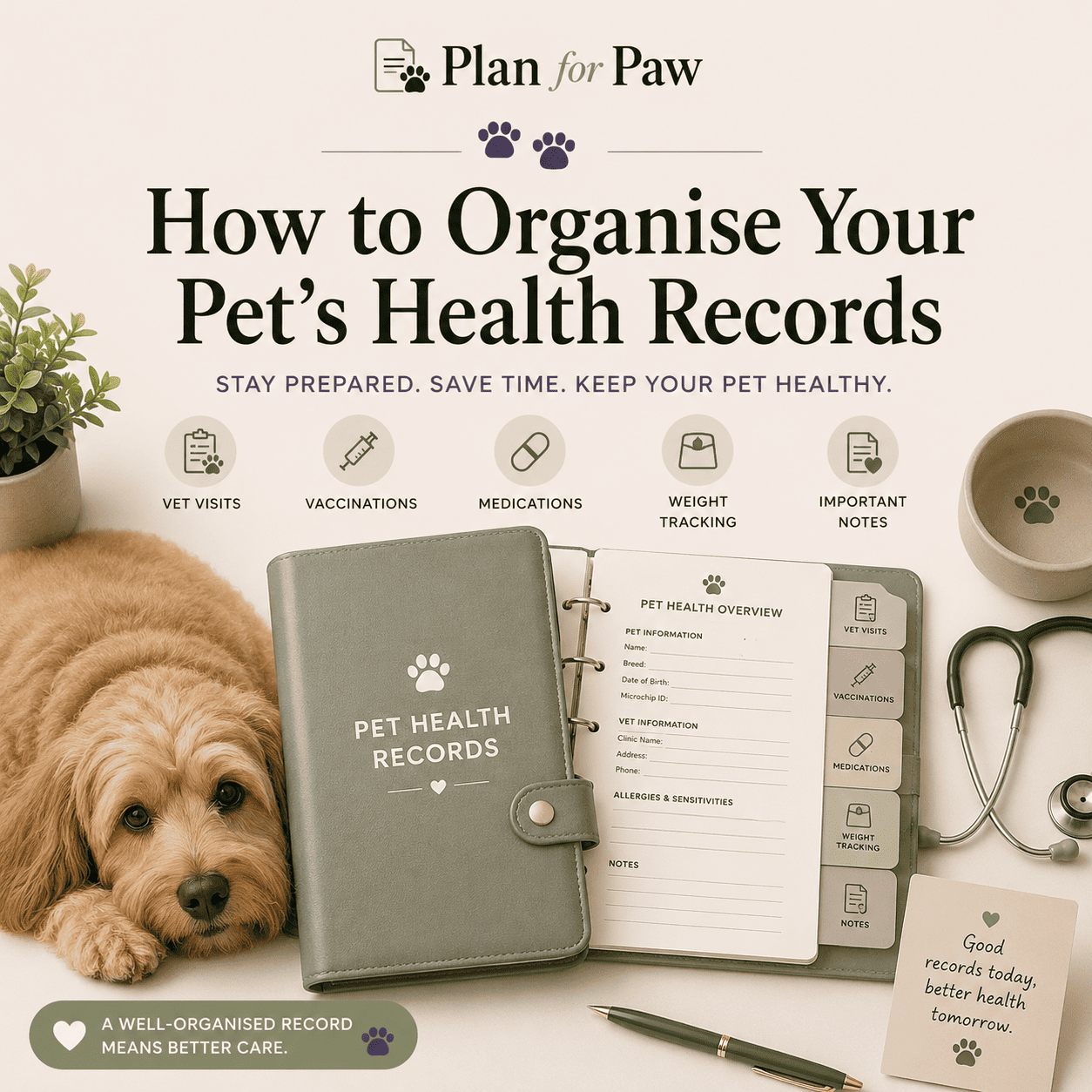 How to Organise Your Pet's Health Records