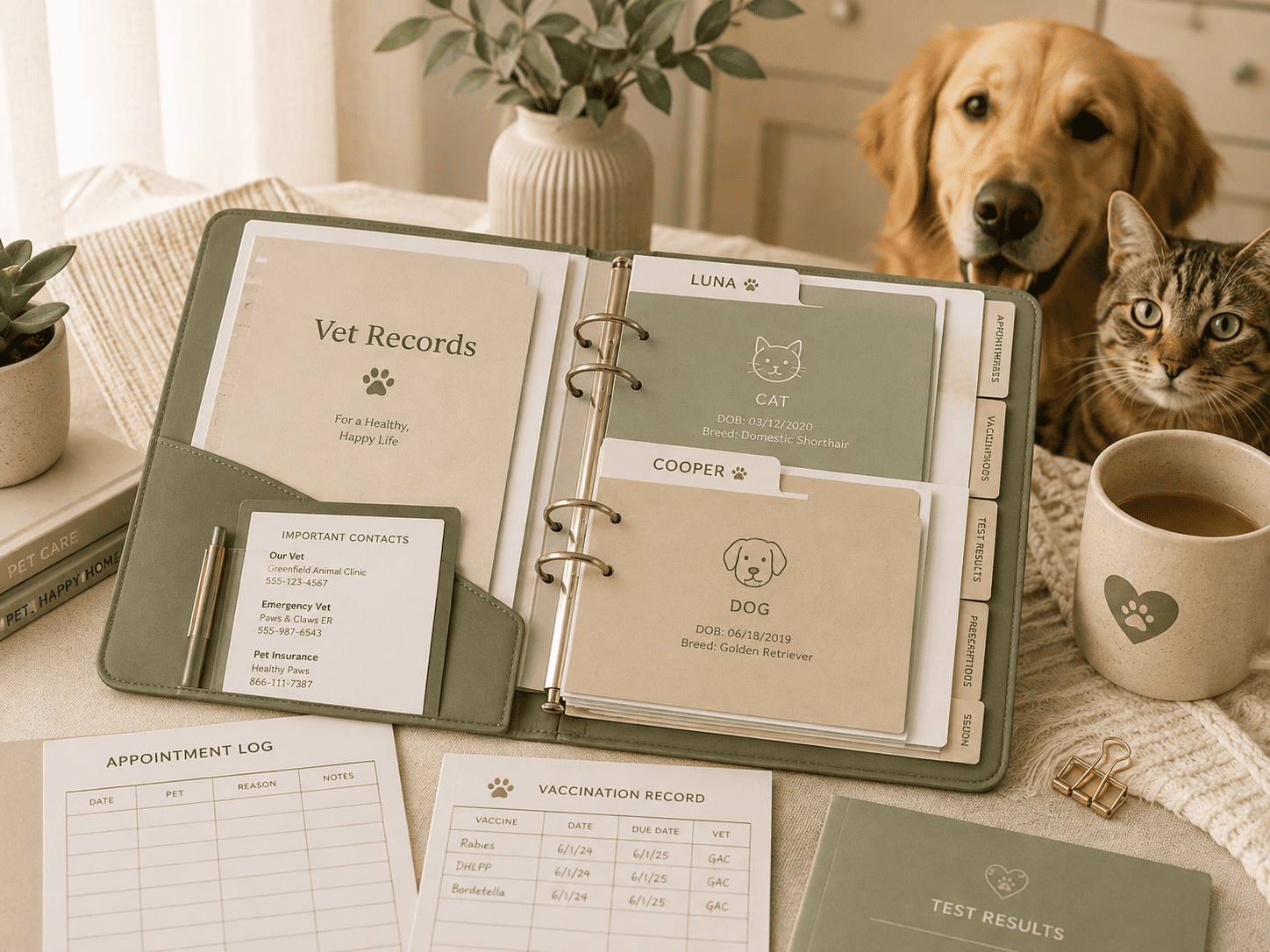 How to Organise Vet Records for Multiple Pets