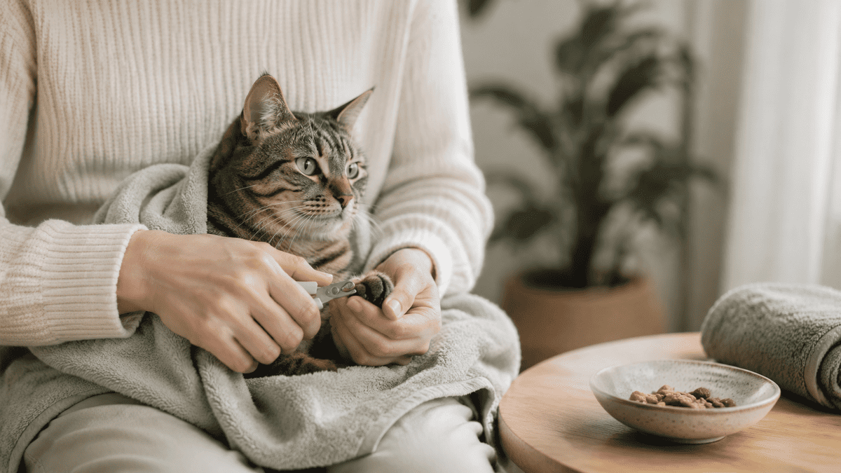 How to Trim a Cat's Nails Without a Battle