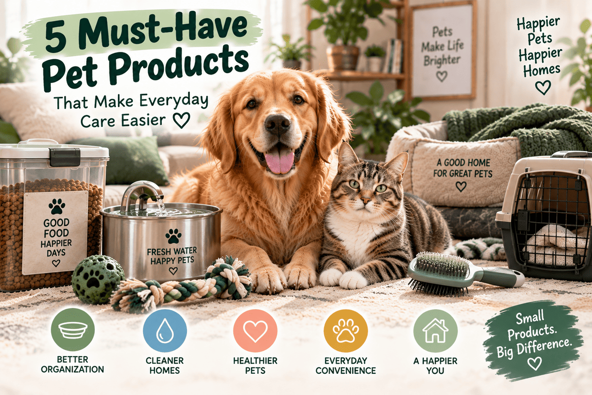 5 Must-Have Pet Products That Make Everyday Care Easier