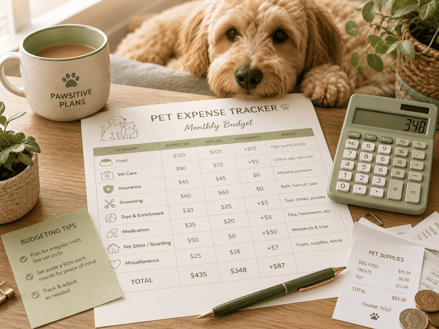 Pet Expense Tracker: How to Build a Realistic Monthly Pet Budget
