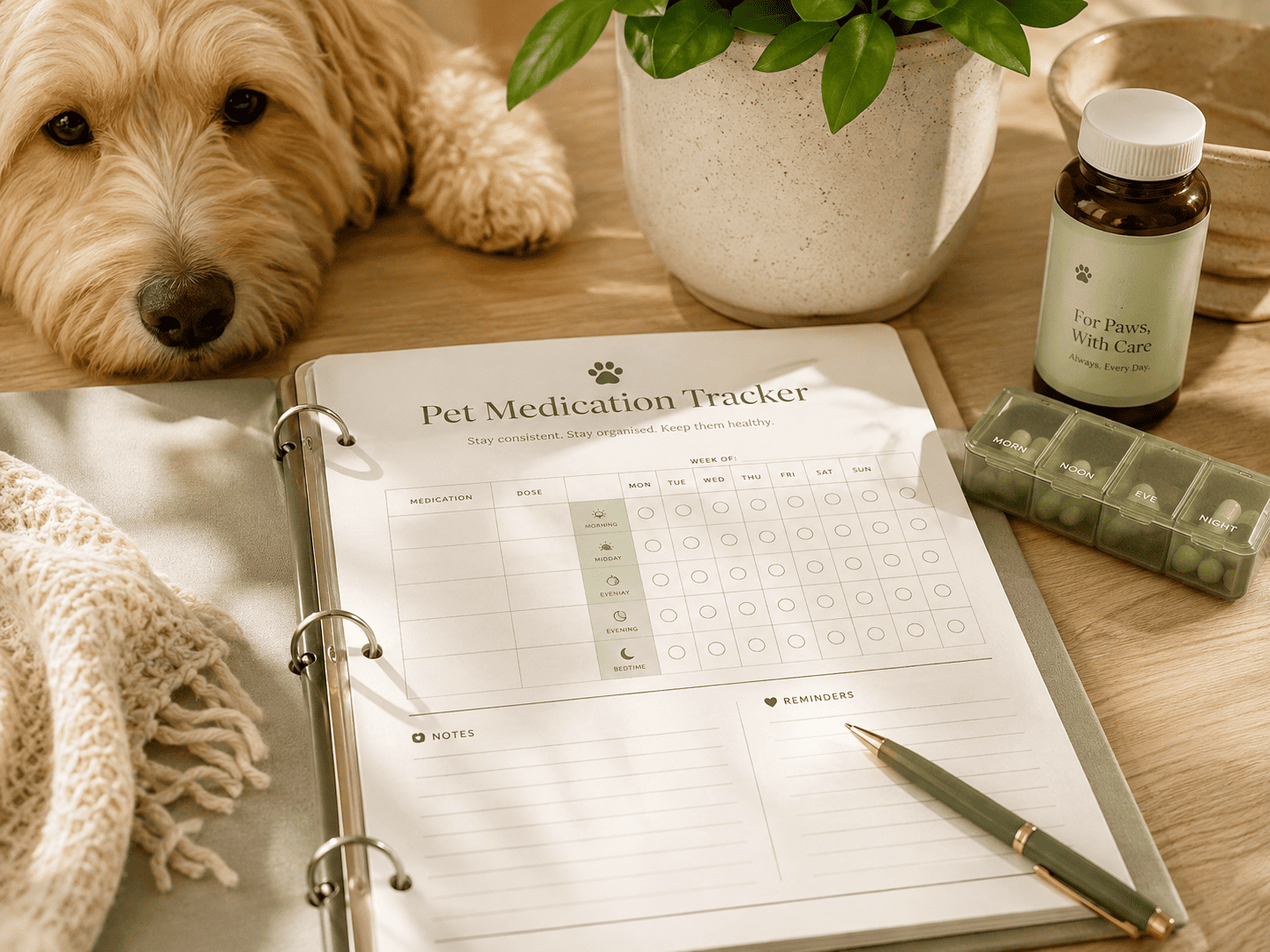 Pet Medication Tracker Printable: A Safer Way to Organise Daily Doses