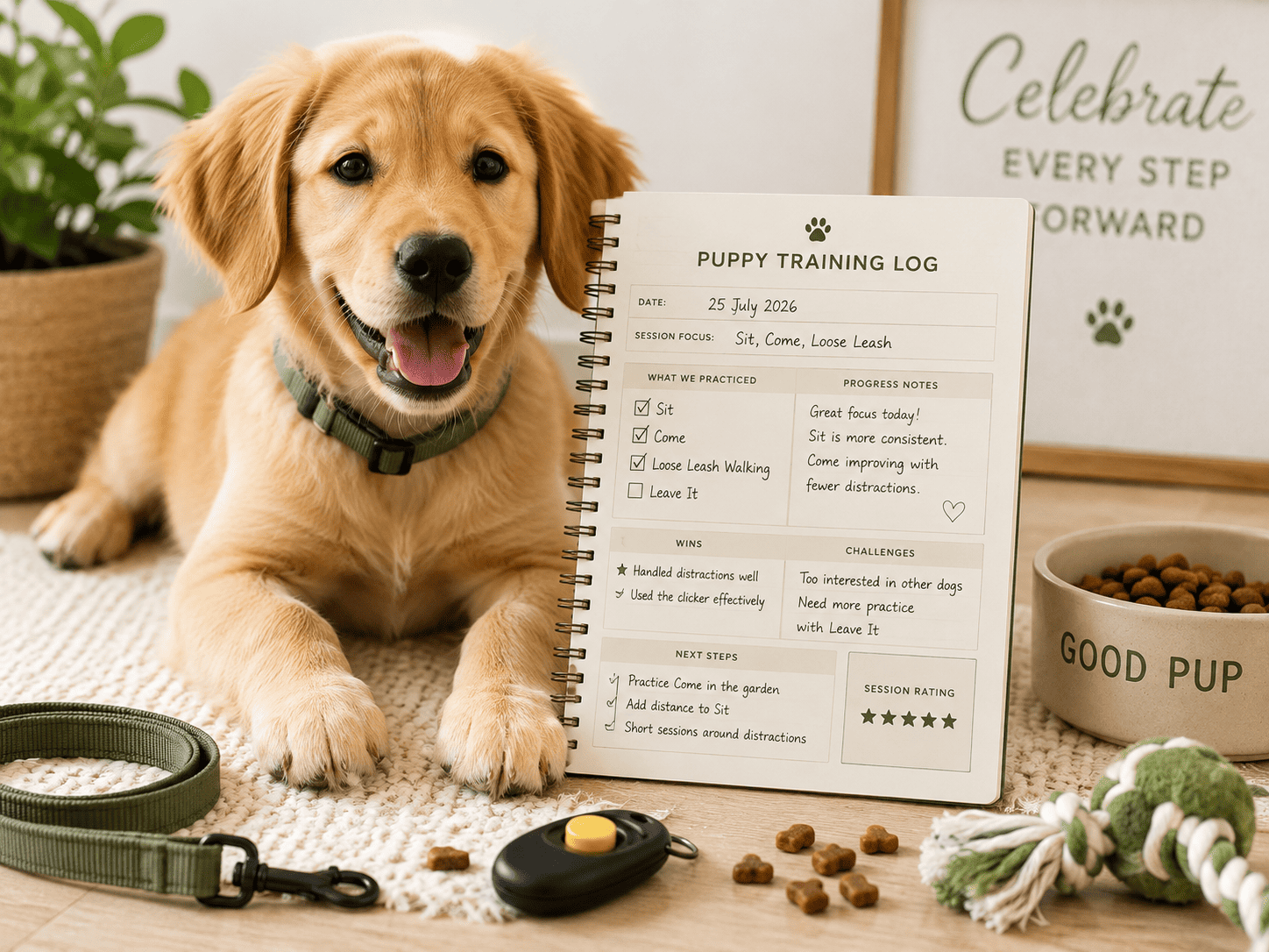 Puppy Training Log: What to Record After Every Training Session